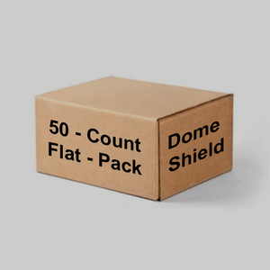 50 Flat-Packed Dome Shields (1 box)